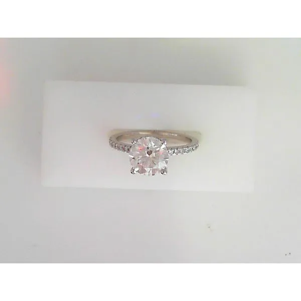 14K White Gold Hidden Halo Lab Diamond Engagement Ring similar item image