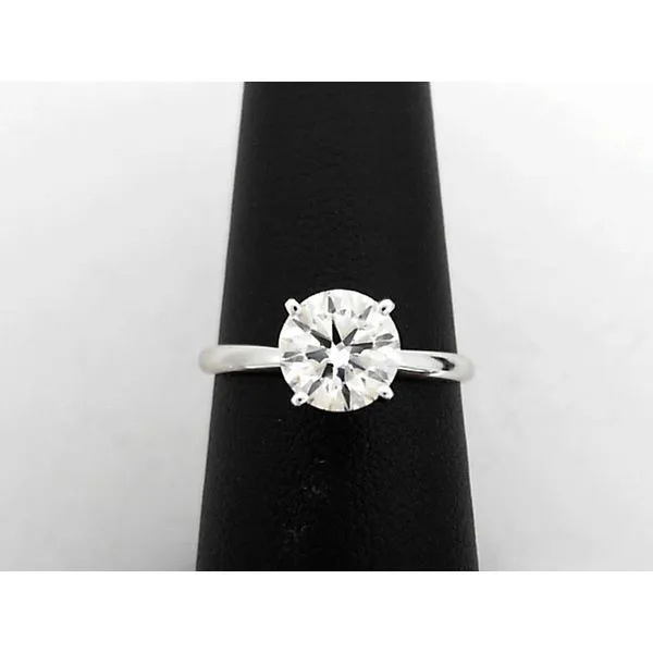 14K Solitaire Diamond Engagement Ring