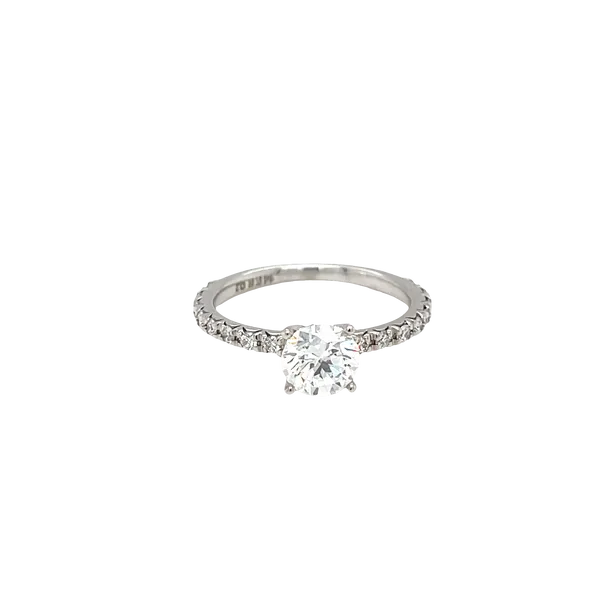 14K White Gold Lab Grown Diamond Engagement Ring