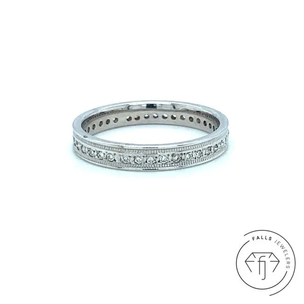 Estate 14K White Gold Diamond Eternity Band similar item image