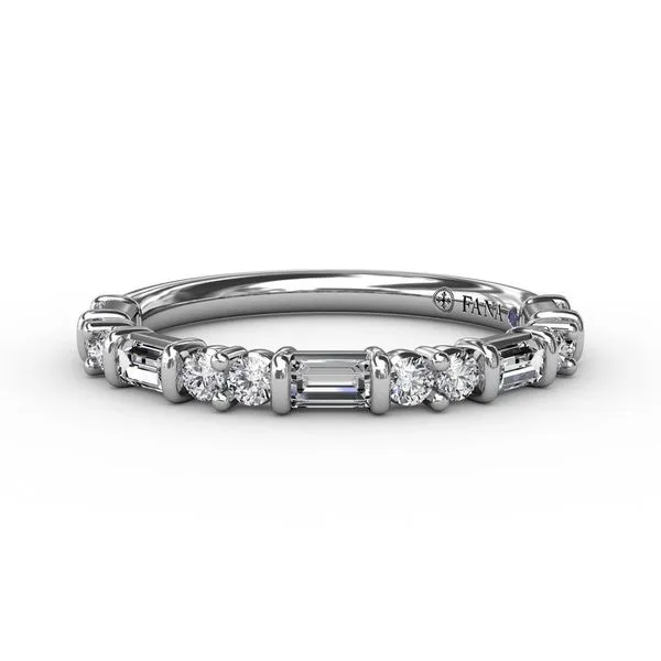 14K White Gold Diamond Wedding Band similar item image