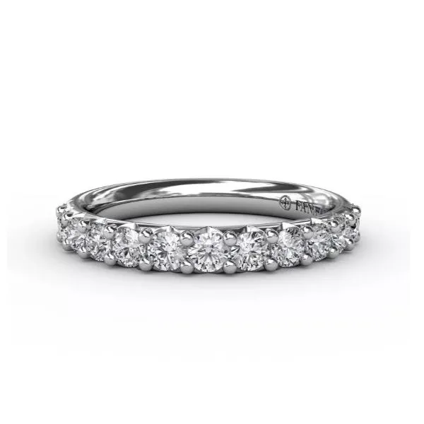 14K White Gold Diamond Wedding Band similar item image