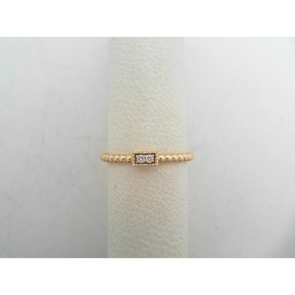 14K Yellow Gold Diamond Stackable Band Falls Jewelers Concord, NC