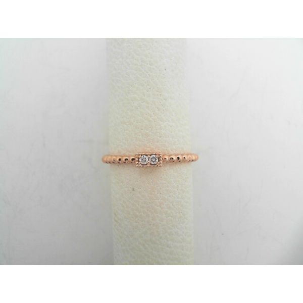 14K Rose Gold Diamond Stackable Band Falls Jewelers Concord, NC