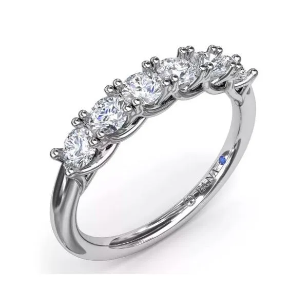 14K White Gold Diamond Wedding Band Image 2 Falls Jewelers Concord, NC