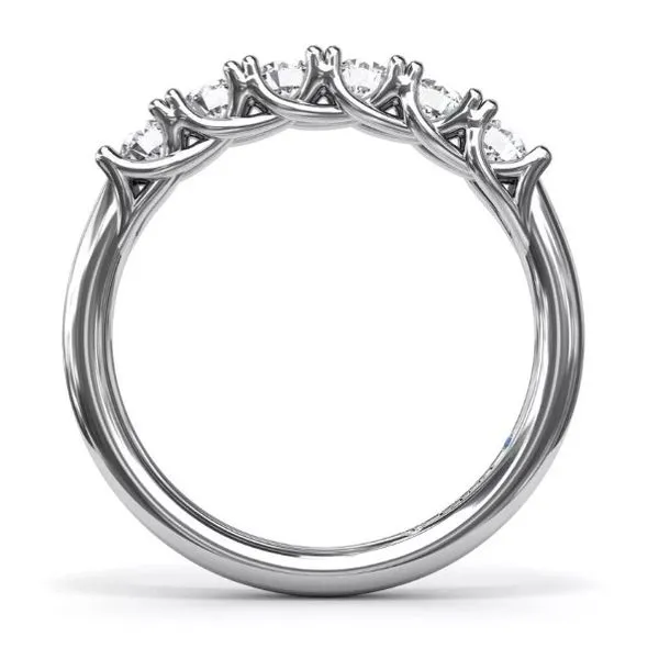 14K White Gold Diamond Wedding Band Image 3 Falls Jewelers Concord, NC