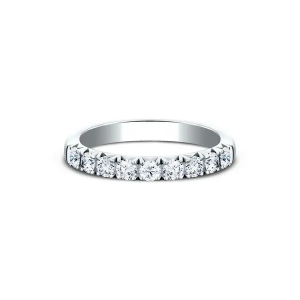 14K White Gold Diamond Wedding Band Image 2 Falls Jewelers Concord, NC