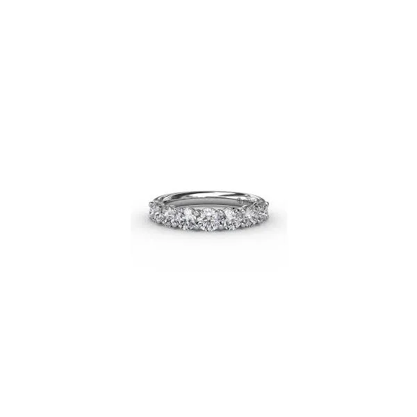 14K White Gold Diamond Band Falls Jewelers Concord, NC