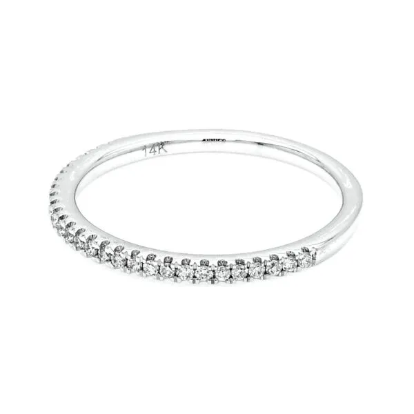14K White Gold Diamond Band Image 2 Falls Jewelers Concord, NC