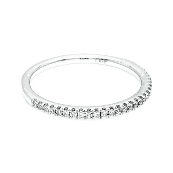 14K White Gold Diamond Band Image 3 Falls Jewelers Concord, NC