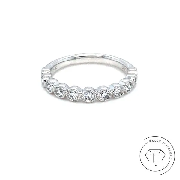 14K White Gold Geometric Band Concord, NC