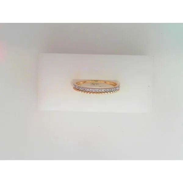 14K Yellow Gold Diamond Band with Twisted Accent Falls Jewelers Concord, NC