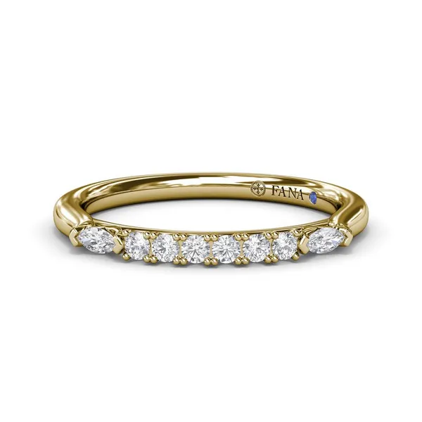 Womens Natural Diamond Wedding Band