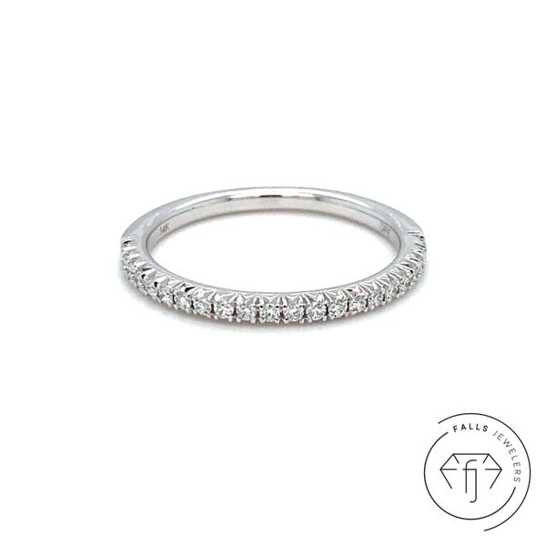14K White Gold Diamond Band Falls Jewelers Concord, NC