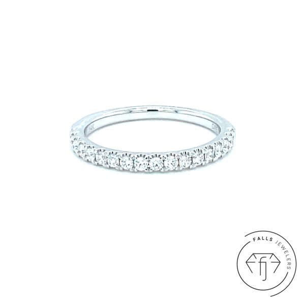 14K White Gold Diamond Band Concord, NC Falls Jewelers Concord, NC