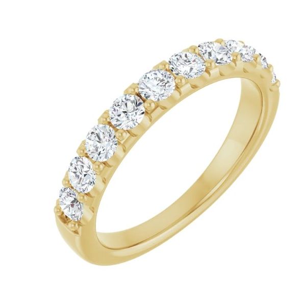 14YK 0.75 CTW Shared Prong Wedding Band Falls Jewelers Concord, NC