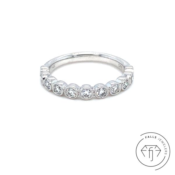 14K White Gold Geometric Band Concord, NC Falls Jewelers Concord, NC