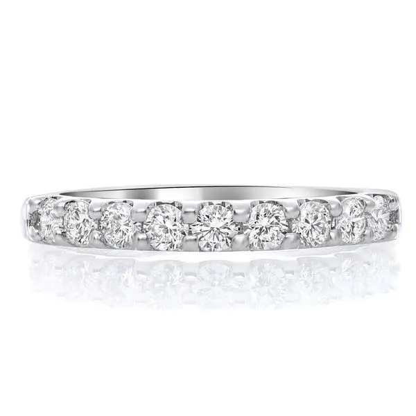 14K White Gold Diamond Band Concord, NC Falls Jewelers Concord, NC
