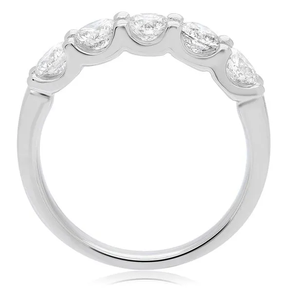 14K White Gold Diamond Band Image 2 Falls Jewelers Concord, NC