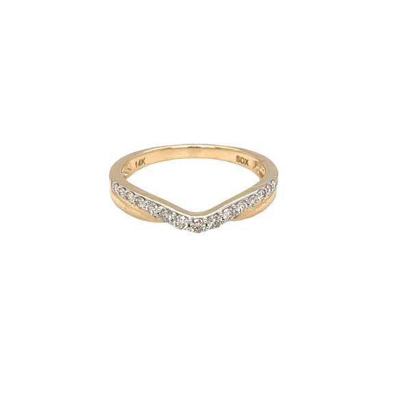 Womens Natural Diamond Wedding Band