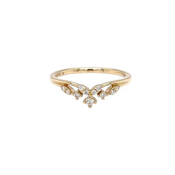 14KY 0.13ctw Diamond Contour Band Falls Jewelers Concord, NC