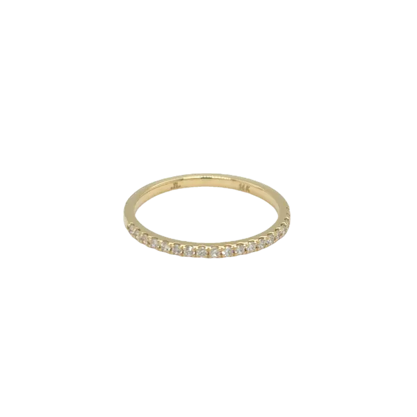 Womens Natural Diamond Wedding Band