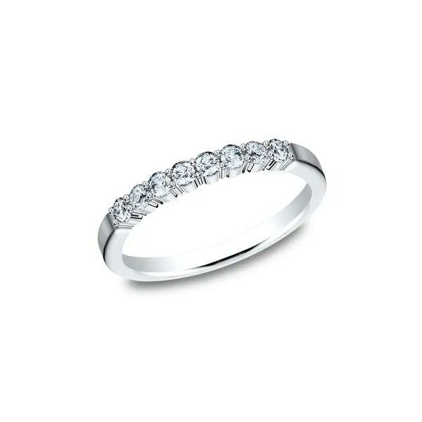 14K White Gold Diamond Wedding Band Falls Jewelers Concord, NC