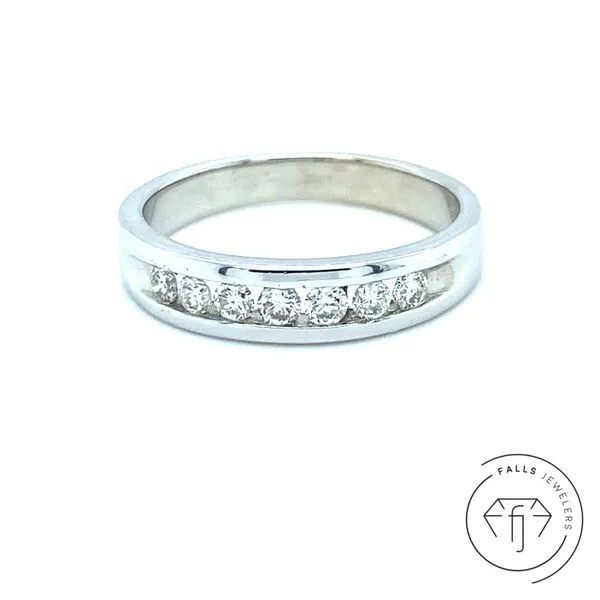 14K White Gold Men's Diamond Band similar item image