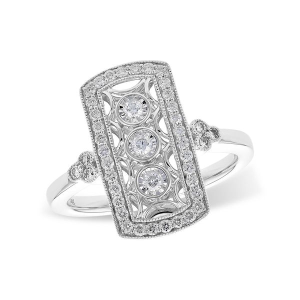 14K White Gold Diamond Ring Falls Jewelers Concord, NC