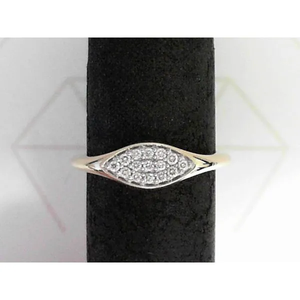 14K Yellow Gold Diamond Cluster Ring Falls Jewelers Concord, NC
