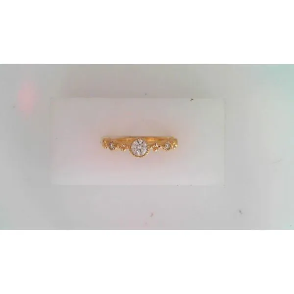 18K Yellow Gold Diamond Fashion Ring
