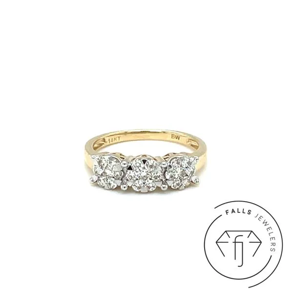 14K Yellow Gold Diamond Fashion Ring Falls Jewelers Concord, NC