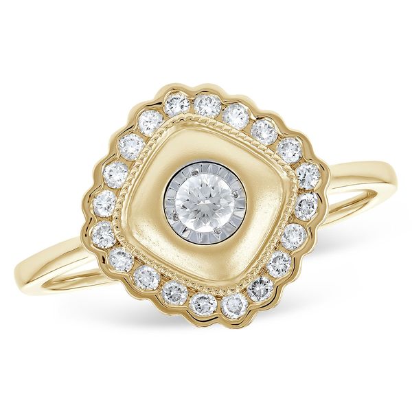 14K Yellow Gold Diamond Fashion Ring Falls Jewelers Concord, NC