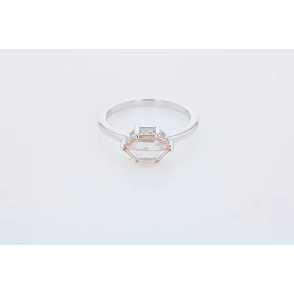 14KW 1.17CTW Lab Grown Pink Diamond Ring