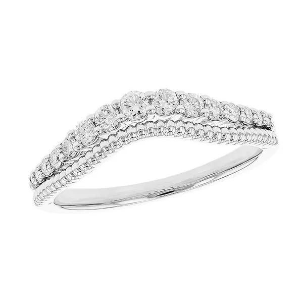 PLAT 0.30CTW Contour Band