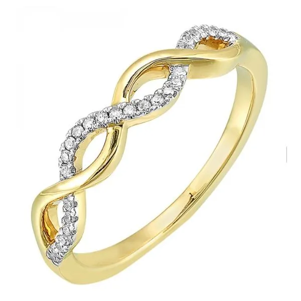 10K Yellow Gold Diamond 1/10Ctw Ring Image 2 Falls Jewelers Concord, NC