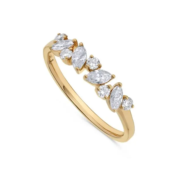 14KY Gold Diamond Round & Marquise Ring Falls Jewelers Concord, NC