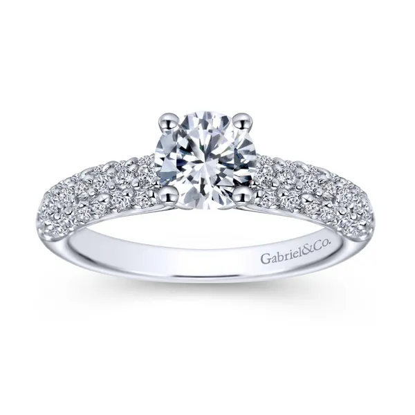 14K Double-Row Diamond Semi-Mount similar item image
