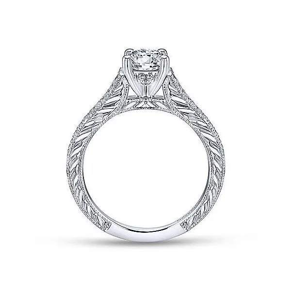 14K Vintage Diamond Semi-Mount
