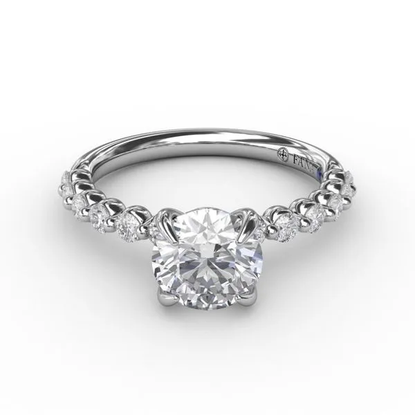 14K Single-Prong Diamond Semi-Mount Image 2 Falls Jewelers Concord, NC