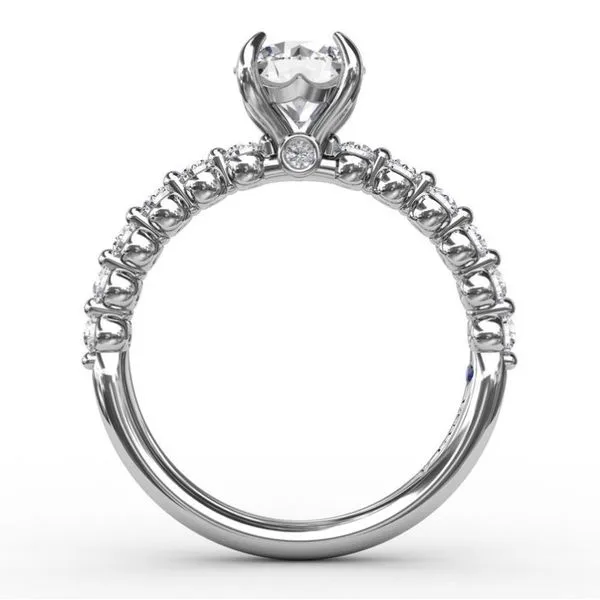 14K Single-Prong Diamond Semi-Mount Image 3 Falls Jewelers Concord, NC