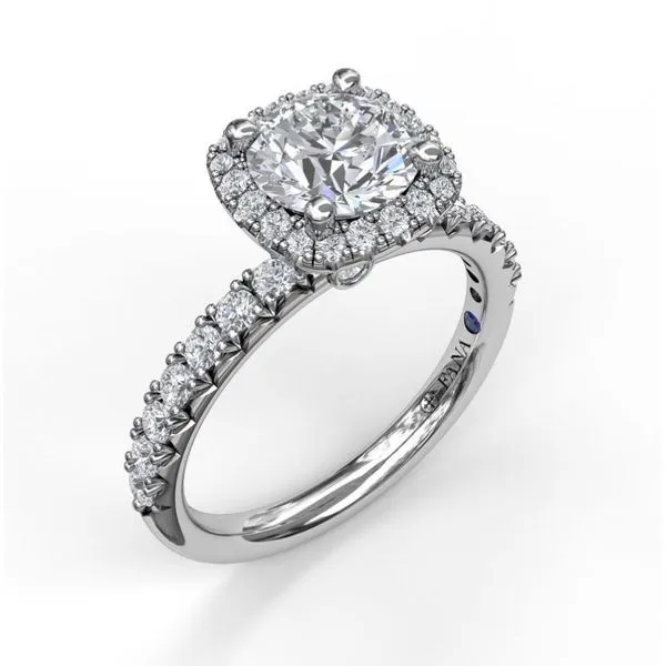 14K White Gold Diamond Semi-Mount Ring similar item image