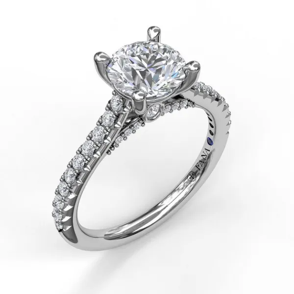 14K White Gold Diamond Semi-Mount Ring similar item image