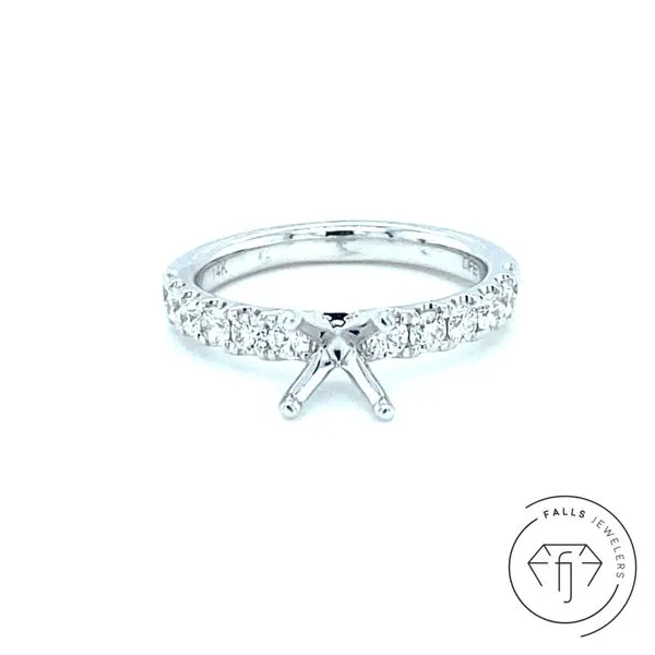 14K White Gold Diamond Semi-Mount similar item image