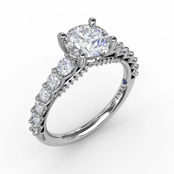 14K White Gold Diamond Semi-Mount Ring similar item image