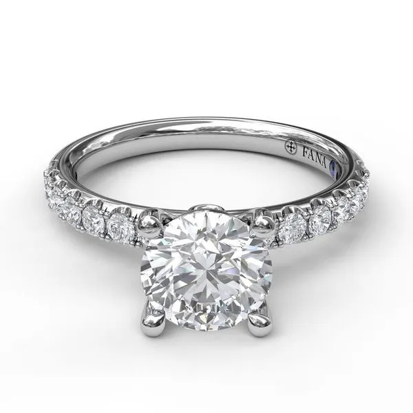 14K Classic Diamond Semi-Mount Image 3 Falls Jewelers Concord, NC