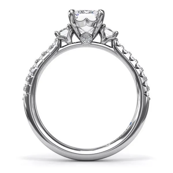 Semi-Mount Ring in 14K White Gold Image 2 Falls Jewelers Concord, NC