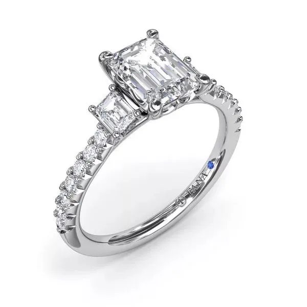 Semi-Mount Ring in 14K White Gold Image 3 Falls Jewelers Concord, NC