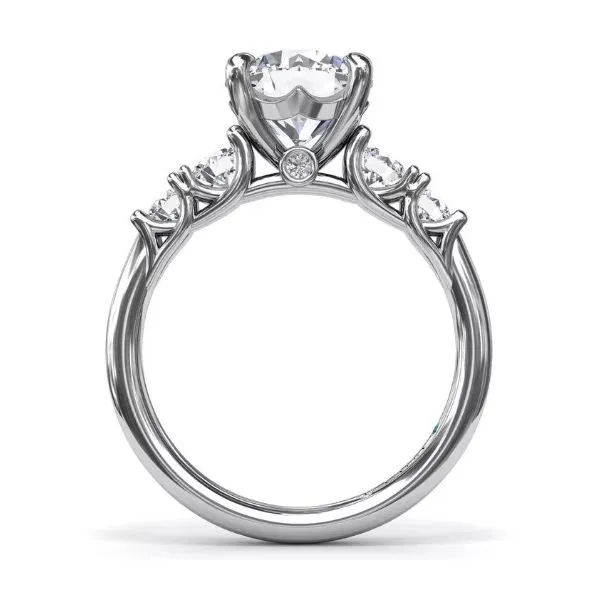 Semi-Mount Ring in 14K White Gold Image 3 Falls Jewelers Concord, NC