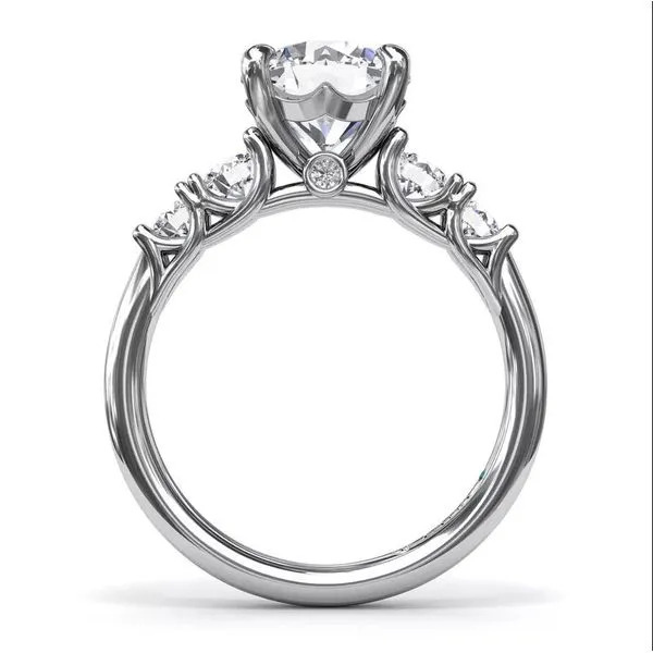 Semi-Mount Ring in 14K White Gold Image 3 Falls Jewelers Concord, NC